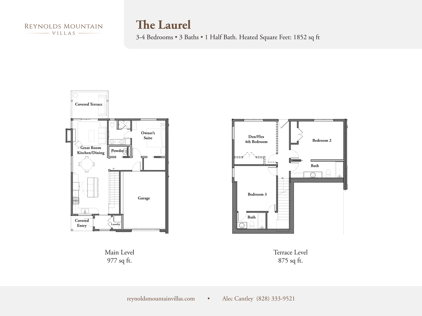 The Laurel floor plan - main level