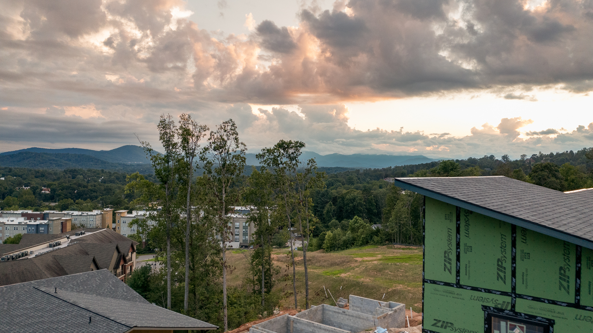 Mountain views from villa site